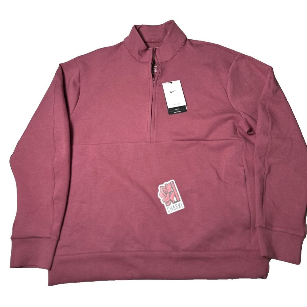 Nike 24.7 Impossibly Soft 1/2 Zip Pullover Pink Smoke Men Medium HQ6953-658 NEW